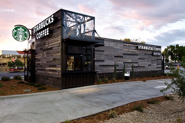 Starbucks new modular drive-thru in Denver, Colorado