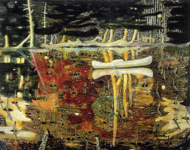 Swamped (1990) by Peter Doig
