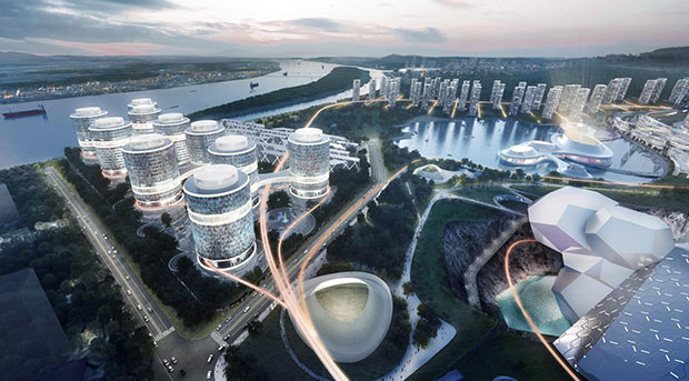 Changsha Eco Tech City scheme, Hunan Province, China - Asymptote