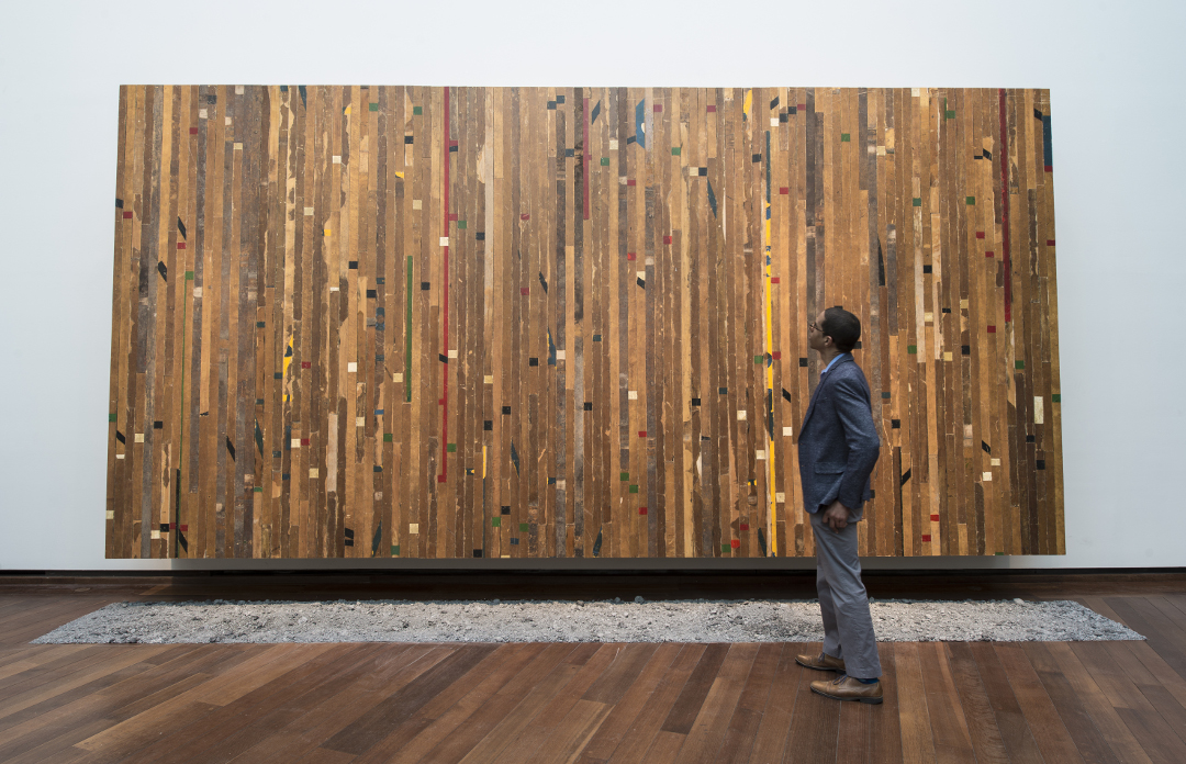 Installation view of A Game of My Own, 2017 On view in Theaster Gates: The Minor Arts Courtesy of the artist, White Cube, and Regen Projects National Gallery of Art, Washington