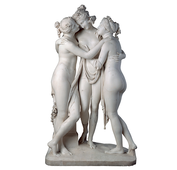The Three Graces (c. 1813) by Antonio Canova. From 30,000 Years of Art