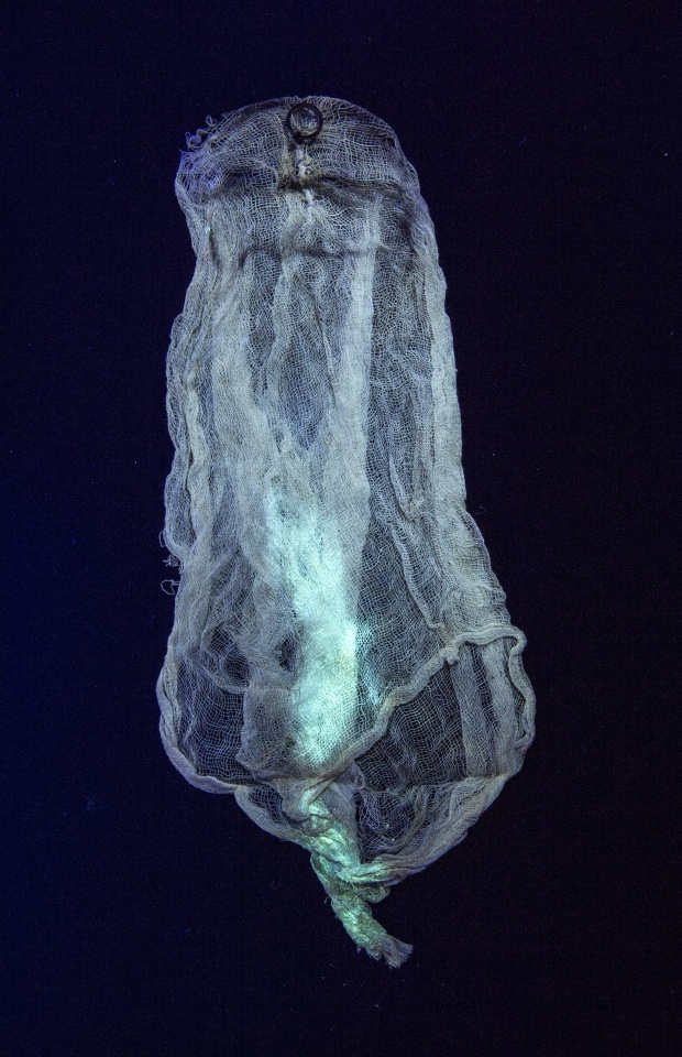 Ectoplasm under ultraviolet light, early 20th century; from Imponderable, courtesy of Tony Oursler's archive
