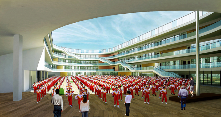 TianTai Second Primary School by LYCS architecture
