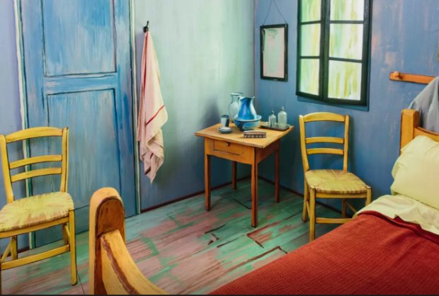 The Art Institute of Chicago's mock-up of Vincent Van Gogh's Arles bedroom