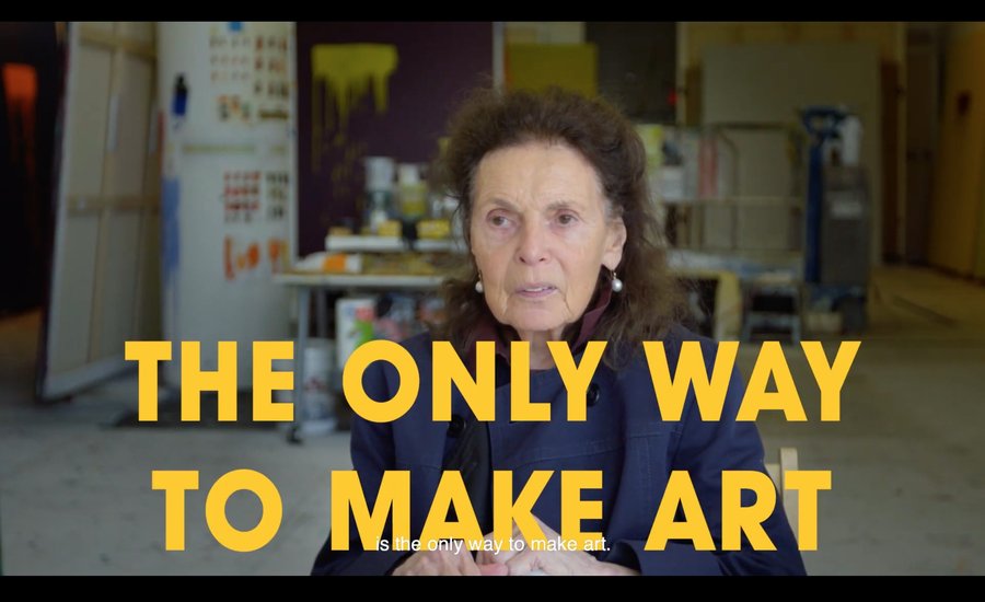 A still from our new Pat Steir video interview