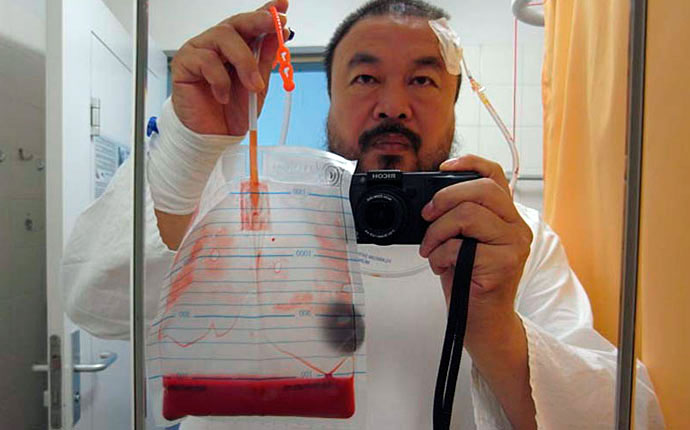 Ai Weiwei, self portrait from Never Sorry