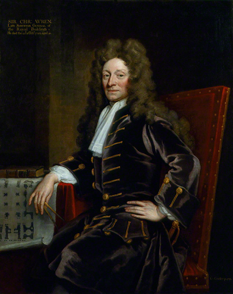 Sir Christopher Wren (1711) by Sir Godfrey Kneller