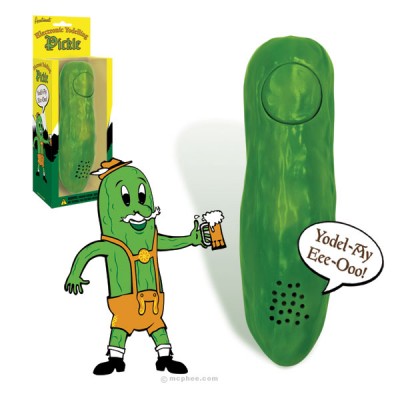 A yodelling pickle, the contemporary artist's favourite