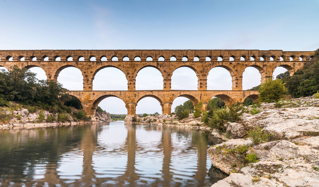 Pont du Gard, Nîmes, France, from Stone