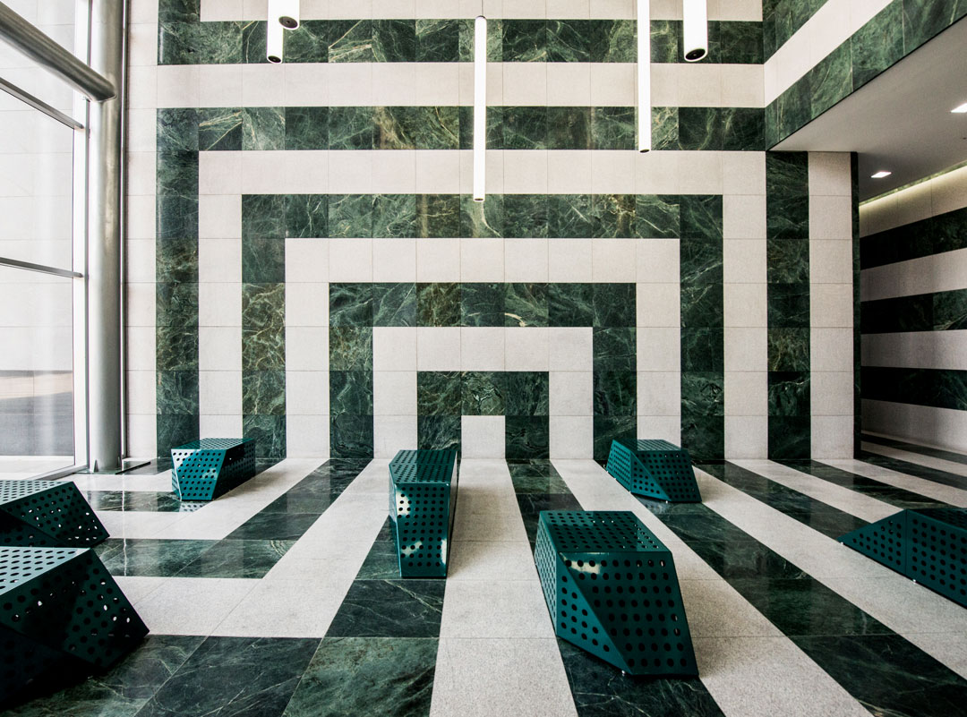 O’biz Tower Lobby, Anyang, South Korea, 2015, Luca Villa, anD Studio and MOTOElastico