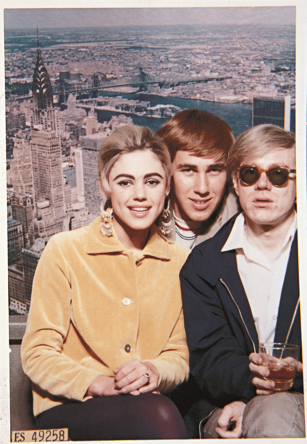 Warhol with Edie Sedgwick and Chuck Wein, 1965