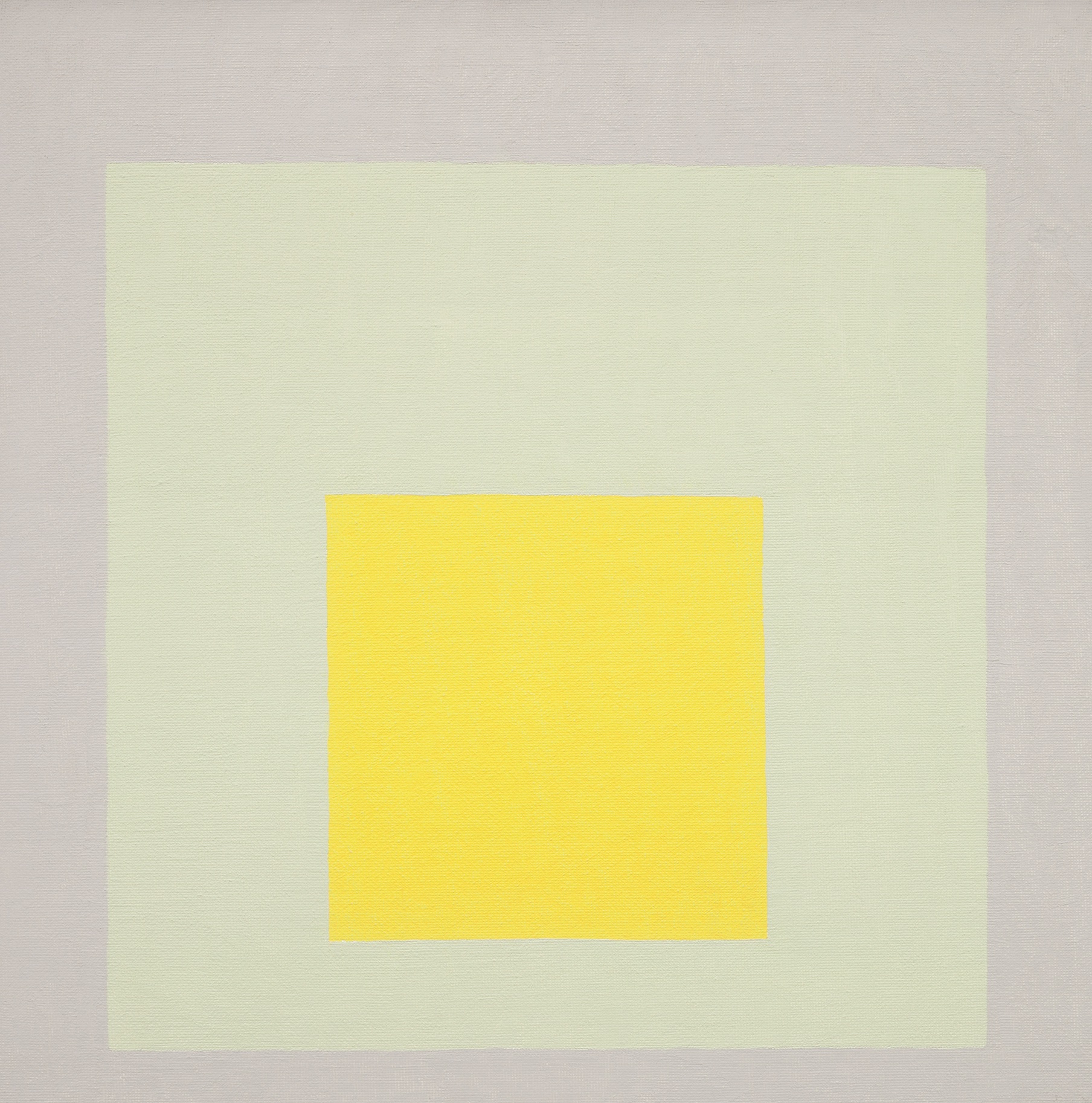 Study for Homage to the Square: Impact, 1965. Oil on Masonite, by Josef Albers