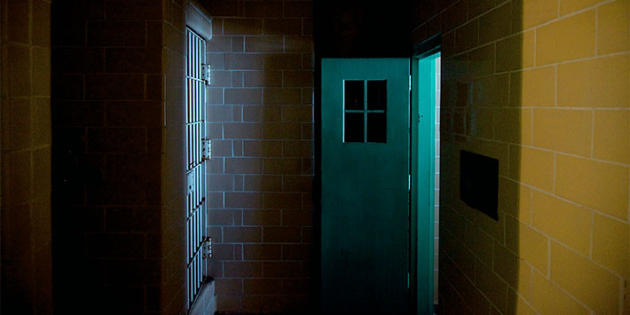 Entrance to the psychiatric observation rooms, Alcatraz Hospital; photo: Jan Stürmann. Courtesy of FOR-SITE Foundation