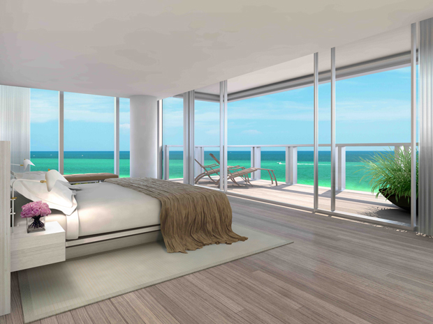 Rendering of the Miami Edition residences, designed by John Pawson