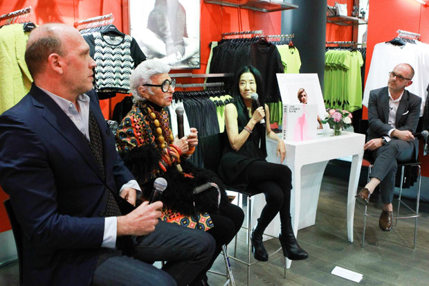 Kirk Standen, Iris Apfel, Vera Wang and host Simon Collins, Dean of Fashion at Parsons The New School for Design - Photo courtesy BFA