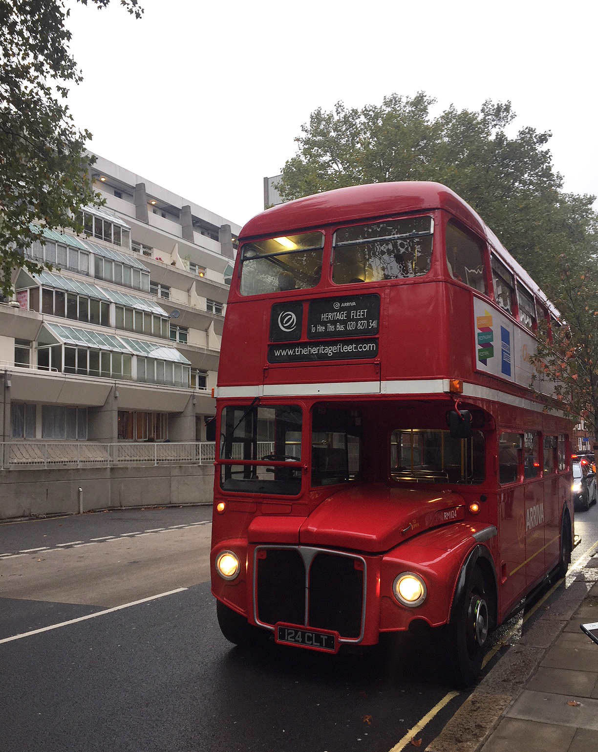 The Routemaster bus at the Brunswick Centre