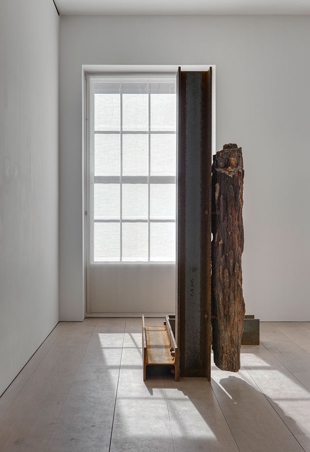 Installation view from the 2015 solo exhibition The Plastic Unit at David Zwirner, London - Carol Bove