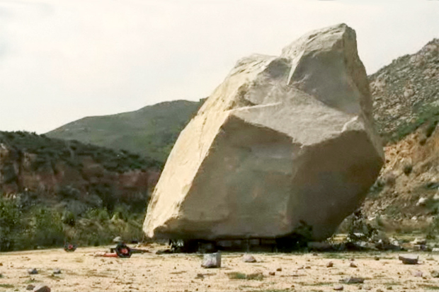 Michael Heizer's 340-ton rock, Levitated Mass