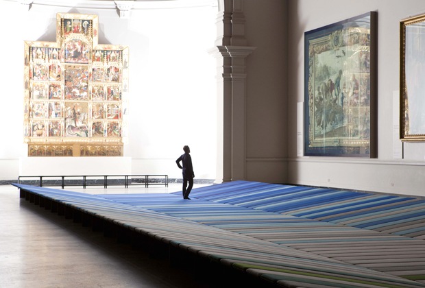 Textile Field at the Victoria and Albert Museum, London, Ronan and Erwan Bouroullec, fabric by Kvadrat
