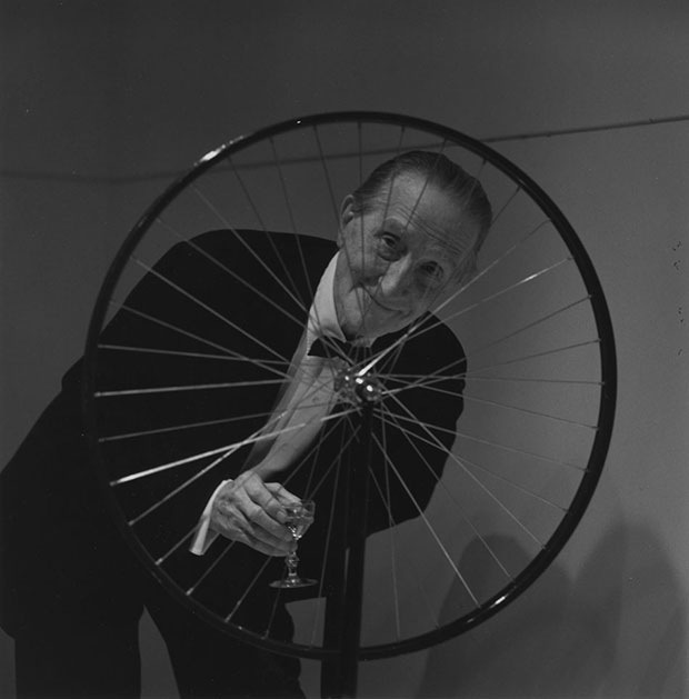 Marcel Duchamp and Bicycle Wheel (1913)