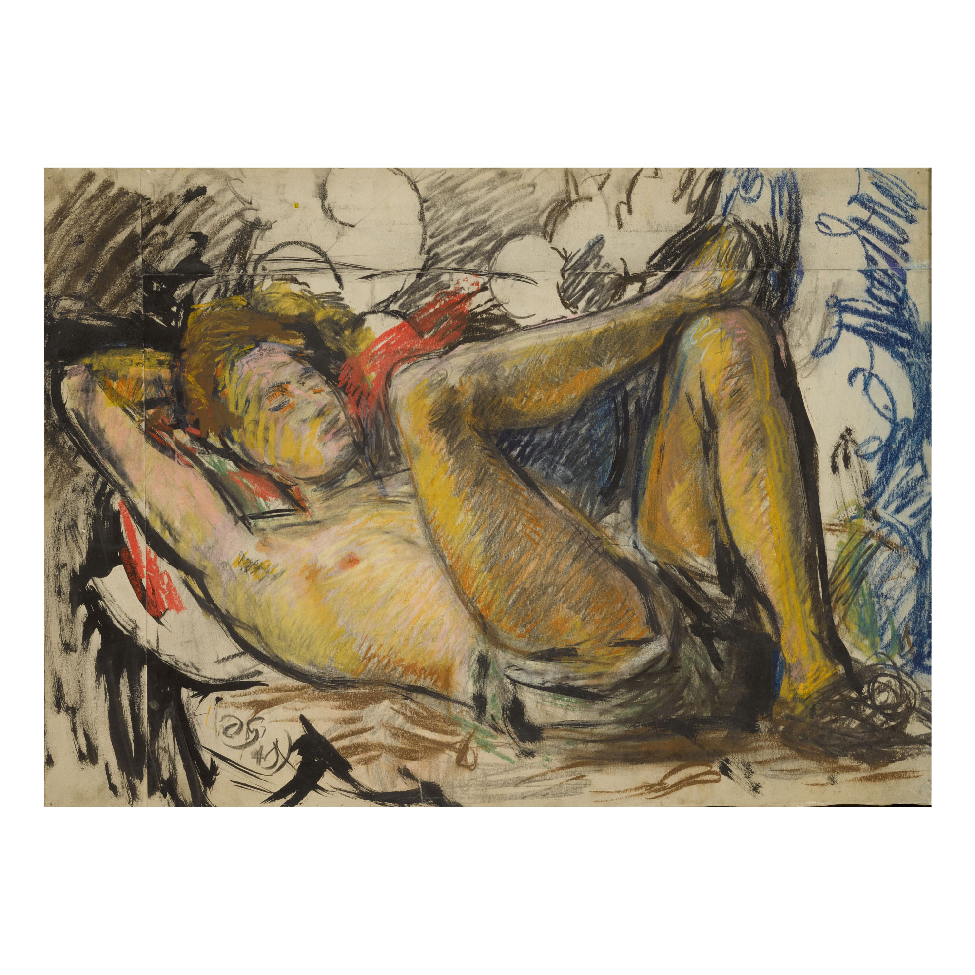 Paul Roche Reclining (c. 1947) by Duncan Grant. Image courtesy of Sotheby's