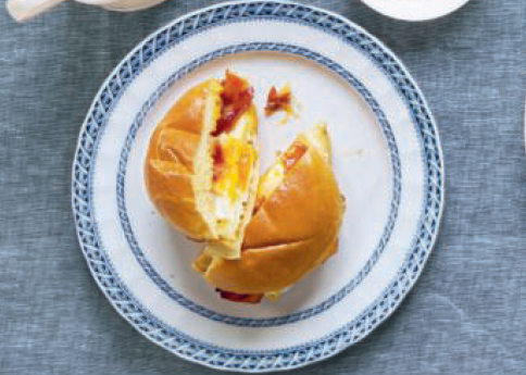 Bacon, egg, and cheese sandwich, from Breakfast: The Cookbook