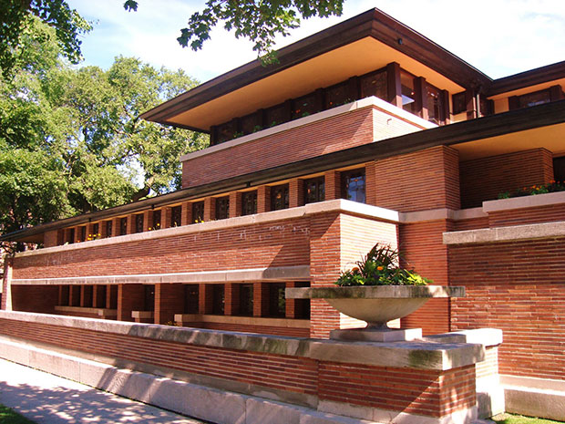 The Robie House. Image courtesy of the Frank Lloyd Wright Trust