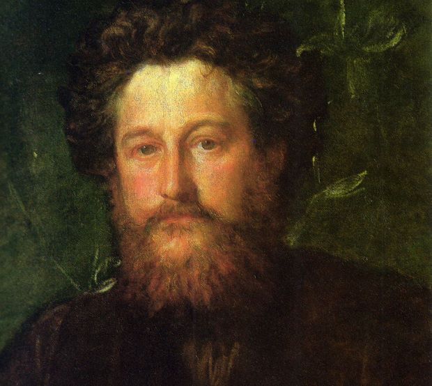 Detail from George Frederic Watt's portrait of William Morris (1870). Image courtesy of the National Portrait Gallery