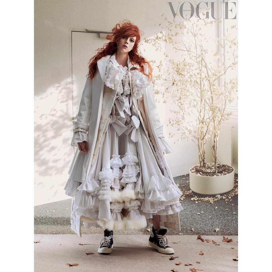 Grace Coddington’s new shoot for British Vogue. Photography by Craig McDean. Model Natalie Westing wears Comme des Garçons. All images courtesy of Vogue