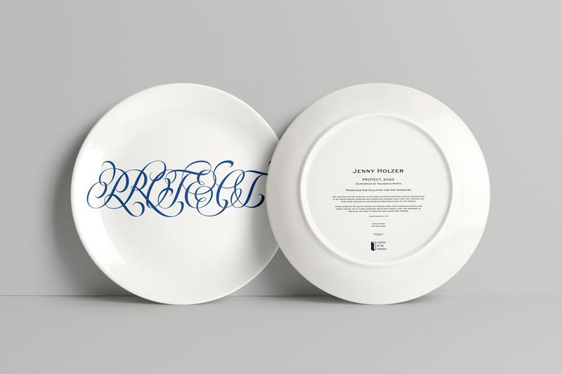 Jenny Holzer's plate for the Coalition for the Homeless