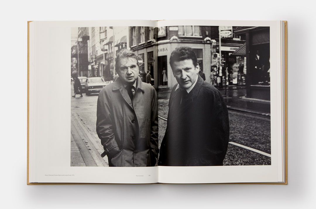 Francis Bacon and Lucian Freud in Soho, London 1974 - A spread from Lucian Freud: A Life