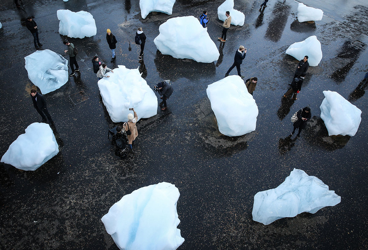 Ice Watch in London. All images courtesy of Studio Olafur Eliasson