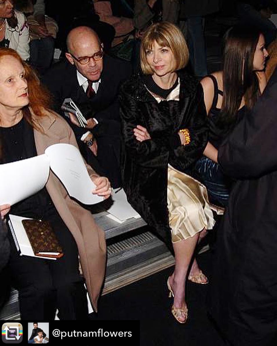William Norwich with Grace Coddington and Anna Wintour, as posted by Putnam & Putnam on Instagram (and reposted by William Norwich)