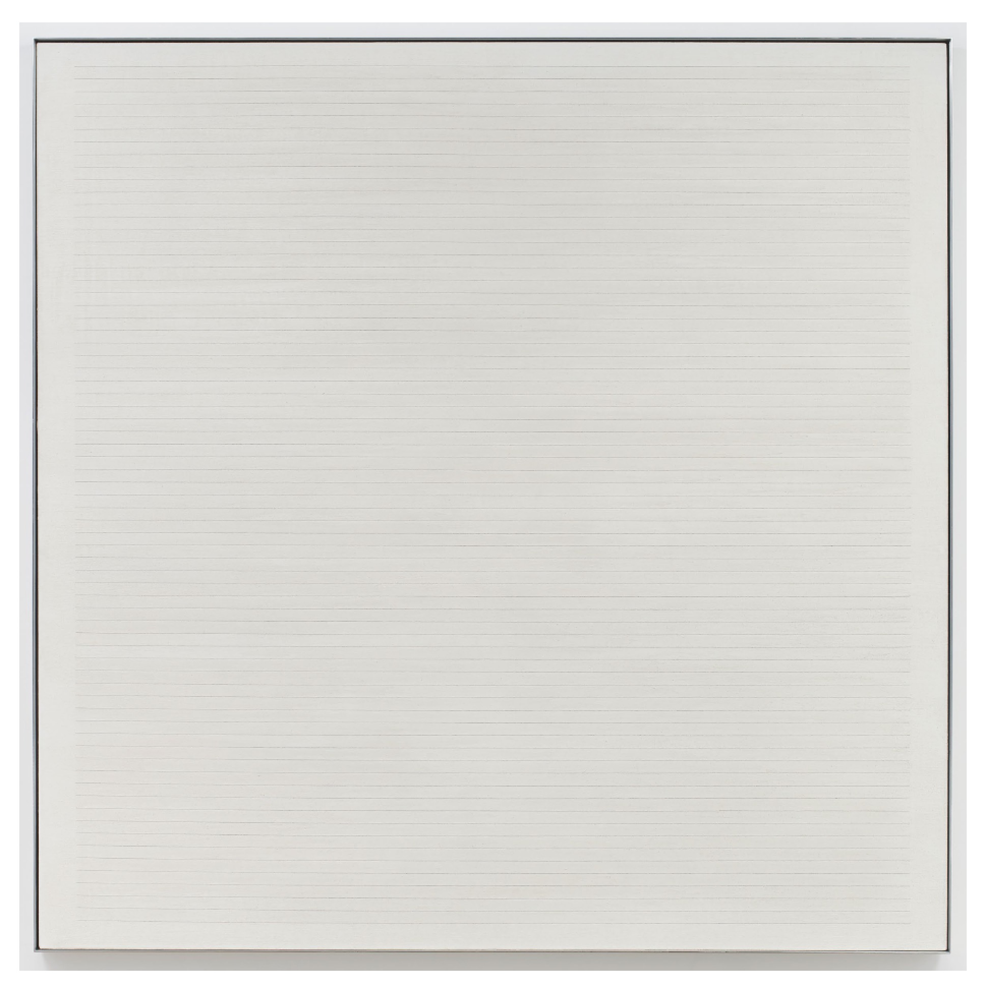 Agnes Martin Untitled #7, 1984 acrylic and graphite on canvas - image courtesy Pace Gallery