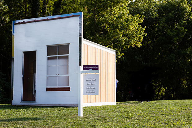 Michelle Grabner’s The Temporary Suburban, 2015, at the Indianapolis Museum of Art. Photo: Nathaniel Edmunds Photography