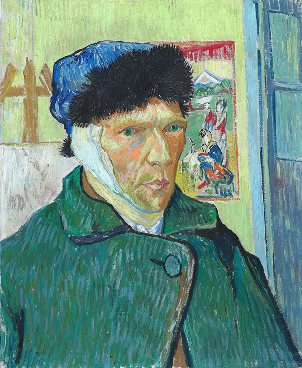 Self Portrait with Bandaged Ear (1889) - Vincent van Gogh. As reproduced in Body of Art