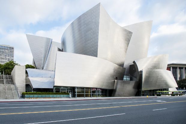 LA's Walt Disney Concert Hall, designed by Frank Gehry, hosted yesterday's Architectural Record's Innovation Conference. Picture by Steve Hill