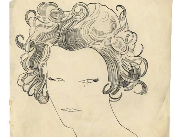 From Andy Warhol 1950s Drawings 'From Silver point to Silver Screen III'
