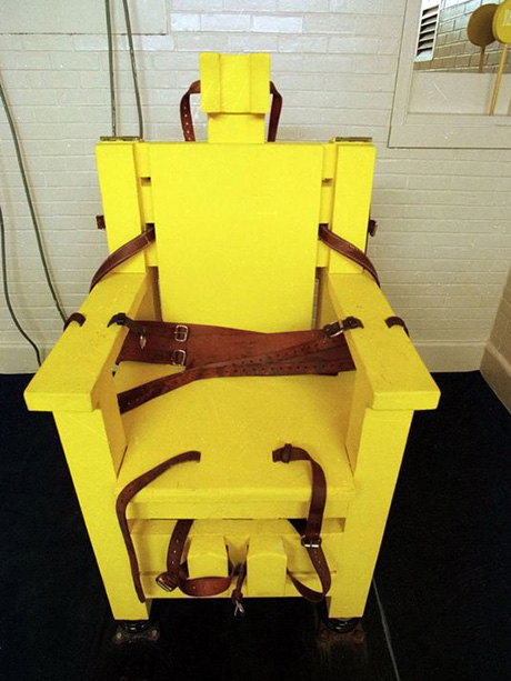 Yellow Mama electric chair, created in 1927